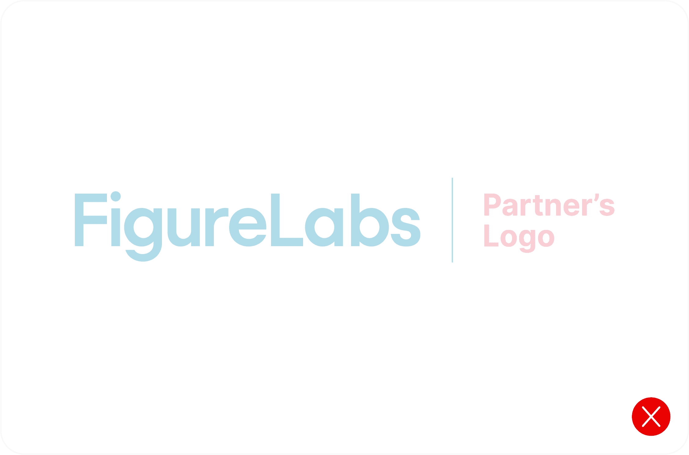 Partner lockup guideline: DON'T add extra colors to the partnership lockup.