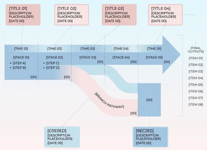 Research timeline flowchart