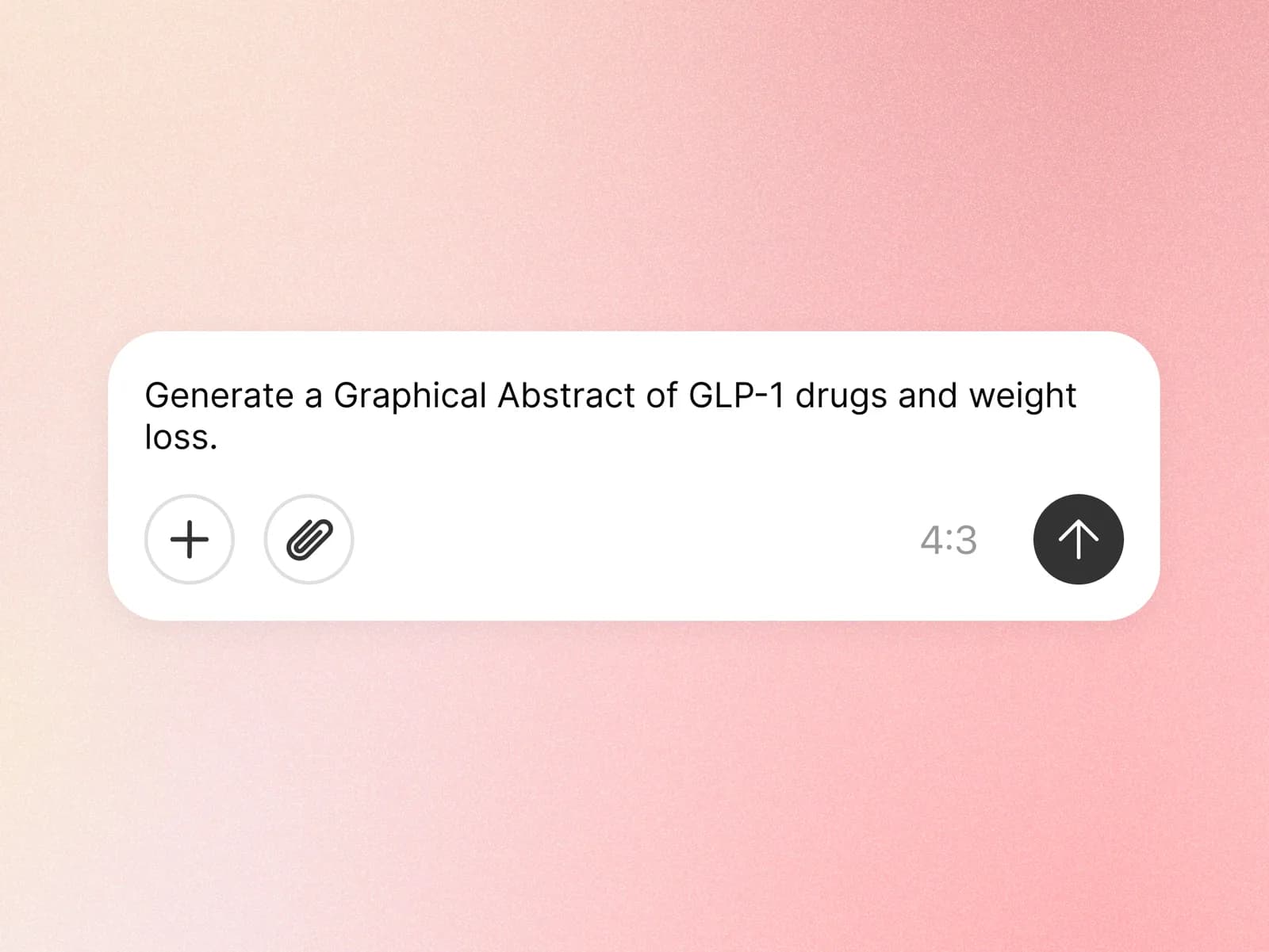 Prompt asking to generate a graphical abstract of GLP-1 drugs and weight loss