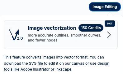 Image Vectorization Interface