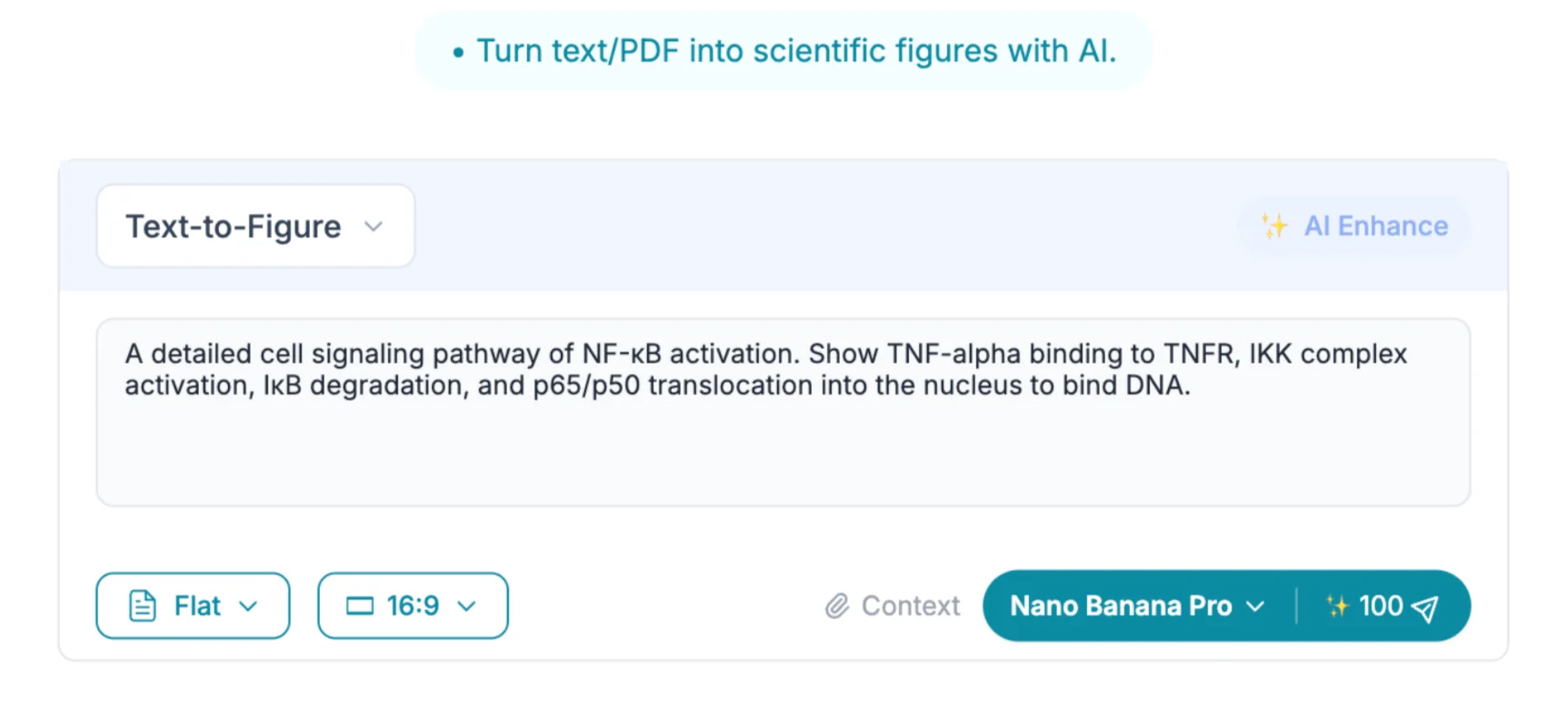 Text-to-Figure Prompt Interface